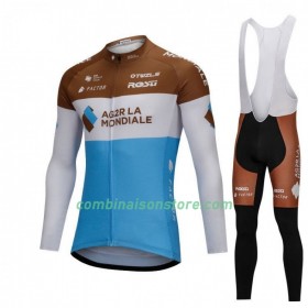 Combinaison Cycliste M/L + Collant à Bretelles 2018 AG2R La Mondiale N001